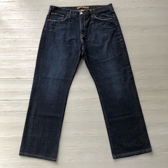 Agave Denim Men’s Jeans Size 40 Waterman Los Gatos Dark Wash Relaxed Straight - Picture 1 of 13